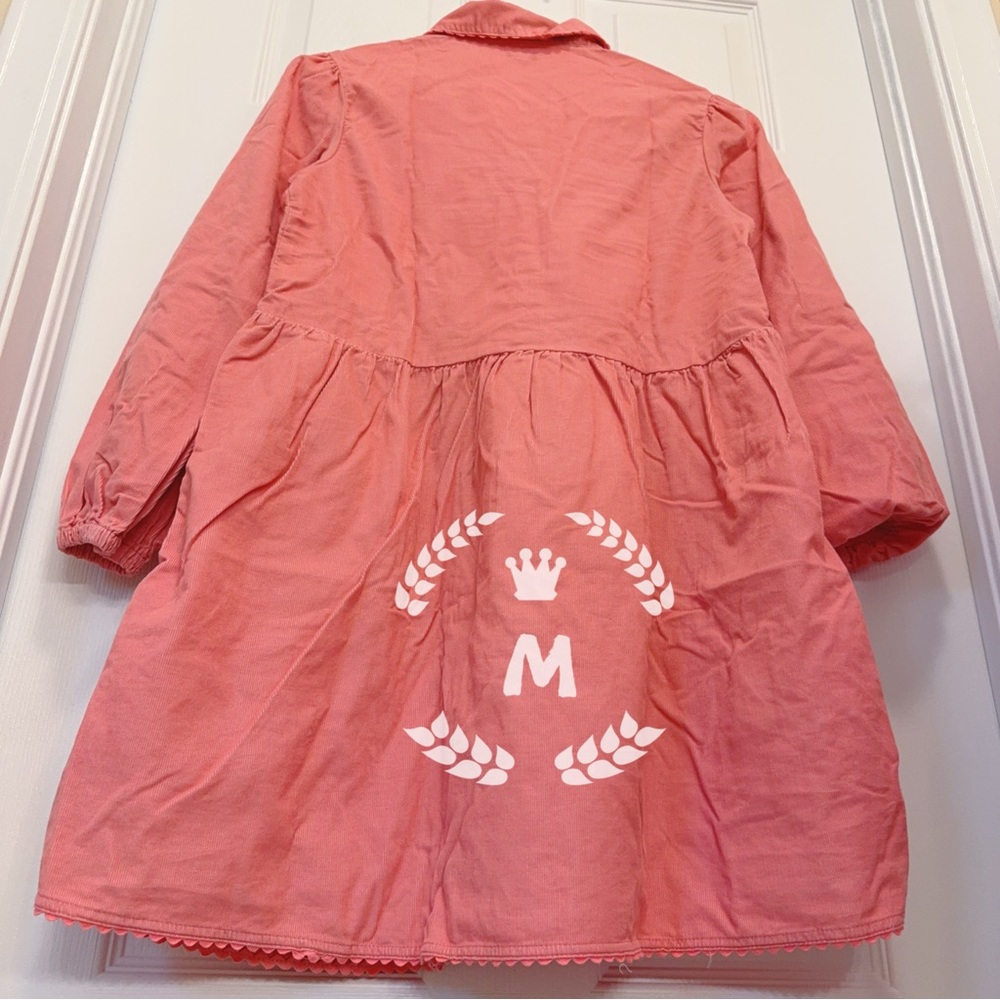 J.crew Crewcuts Girls' shirt-dress in lightweight corduroy Coral Reef Size:12 - Picture 10 of 10